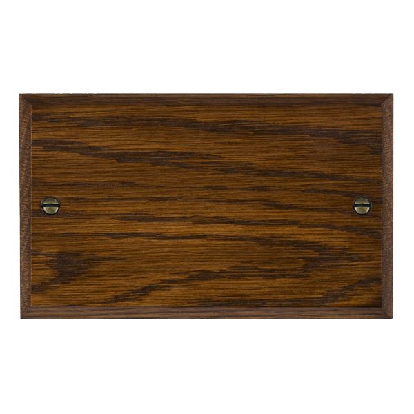 Wood Cha D/O Double Blank Plate