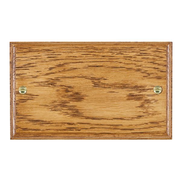 Wood Ovo M/O Double Blank Plate