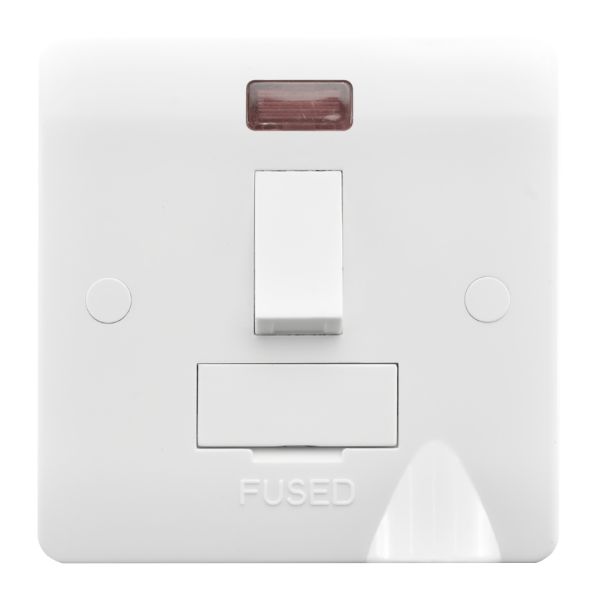Verve White 13A DP Fuse SP+CO+N WH