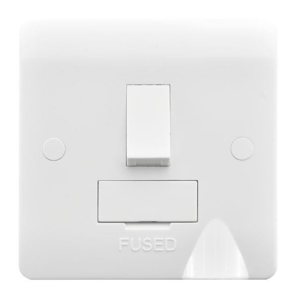 Verve White 13A DP Fuse SP+CO WH