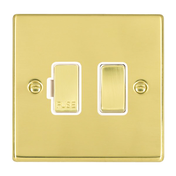 Hart SB 1g 13A DP Fused Spur SB/WH