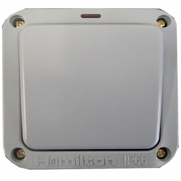 ELEM IP66 1 gang 20AX DP Switch+ Neon