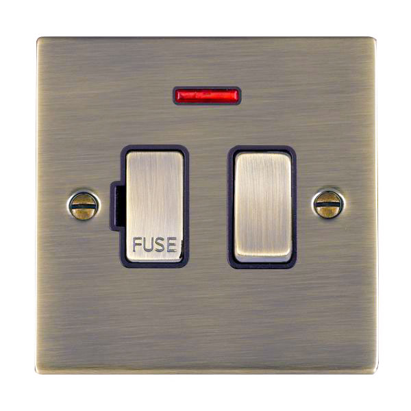 Sher AB 13A DP Fused Spur+N AB/BL